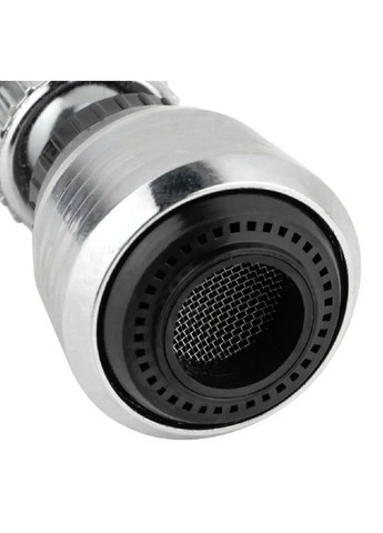 Насадка аэратор водосберегающая на кран 360° для кухни и ванной Серебряная No Brand (362046026)