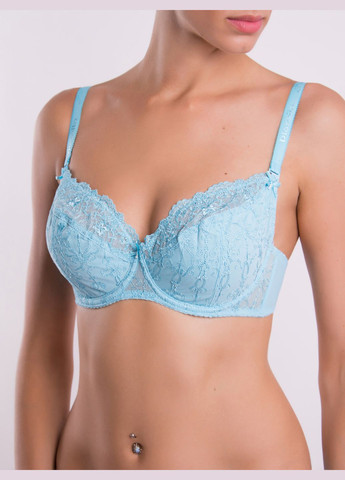 Голубой бюстгальтер 34126 c Diorella с косточками нейлон, эластан