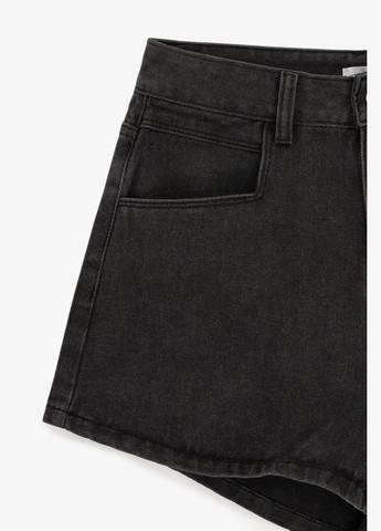 Шорты однотонные джинсовые женские 2502 Темно-серый shop (2000991003163) On me Шорти джинсові (354935485)