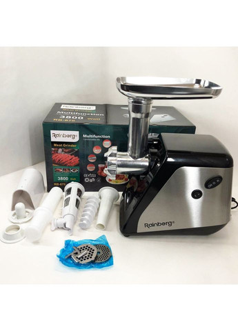 Мясорубка электрическая электромясорубка RB-676 с соковыжималкой 3800W, мясорубка для томатов Rainberg (371652678)