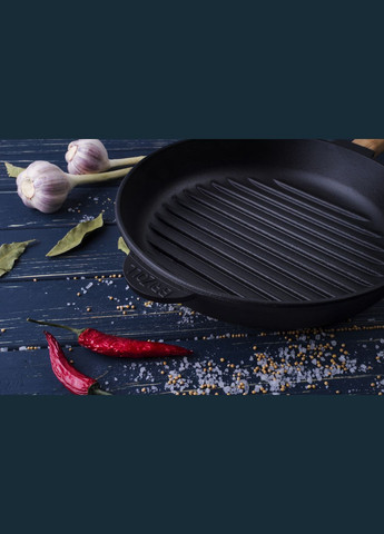 Чавунна сковорода гриль Optima 280 х 50 мм Brizoll (322732442)