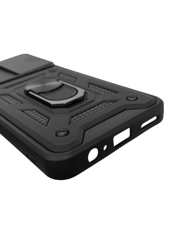 Чохол для Blade A72 броньований з кільцем зі шторкою на камеру на зте блейд а72 чорний rg1 ZTE (366233637)