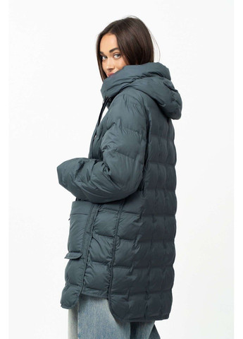 Оливкова (хакі) демісезонна куртка жіноча на осінь Lora Duvetti