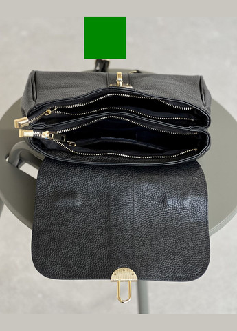 Жіноча шкіряна сумка MEGAN чорна 804004 Vera Pelle (333969058)