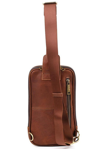 Сумка чоловіча через плече сумочка слінг в дорогу планшет спортивний для документів барсетка для телефону Коричневий 34420 TARWA (332164463)