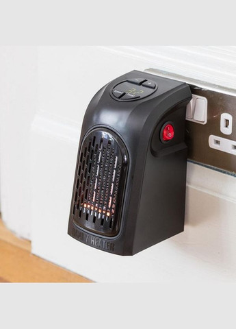 Тепловентилятор Handy Heater мини обогреватель дуйчик керамический нагревательный элемент 400 Вт Черный No Brand (317041331)
