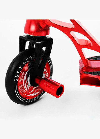 Самокат трюковый "Skull and Snake" HIC-система, пеги, алюминиевый диск и дека. Red (107484) Best Scooter (340911769)