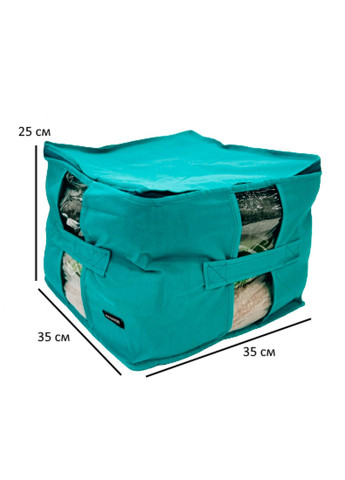 Органайзер-сумка текстильный для хранения вещей, одежды, домашнего текстиля XL 35х25х25 см на молнии Organize (291018682)