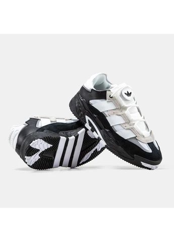Белые демисезонные кроссовки мужские adidas niteball black white v4 адидас найтбол белые No Brand