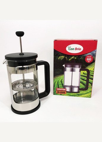 Заварной стеклянный чайник CB-6560 600 мл, Чайник самовар стеклянный, UH-661 Чайник заварник Con Brio (349512078)