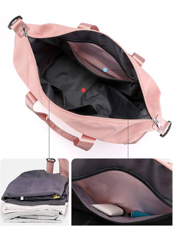 Сумка спортивна для фітнесу з відділення для взуття Чорний колір No Brand (327098449)