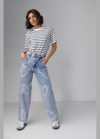 Женские прямые джинсы Straight Lurex - (289602441)