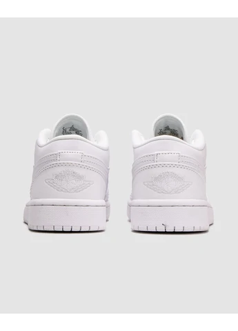 Білі Осінні кросівки чоловічі nike air jordan retro 1 low full white найк аір джордан No Brand