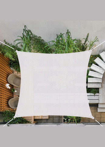 Тентпарус тіньовий для дому, саду та туризму 3 x 3 м Light Grey Springos sn1029 (275653690)