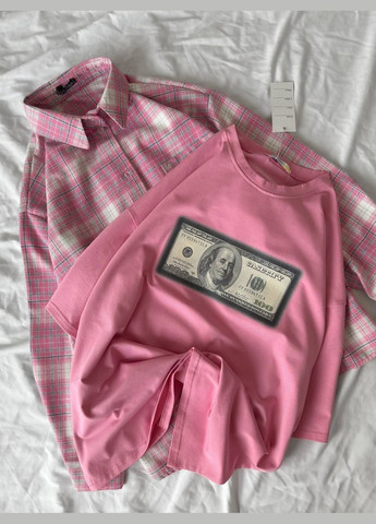 Женская футболка свободного кроя с интересным рисунком Adelante - (323436325)