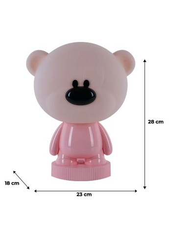 Ночник Светильник LED с аккумулятором Bear, (K24-490-2-2) Kite Світильник LED з акумулятором Bear, рожевий (367830907)