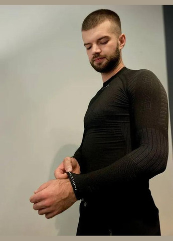 Термофутболка з довгим рукавом чоловіча XPerience, Military Black, Accapi (334670539)