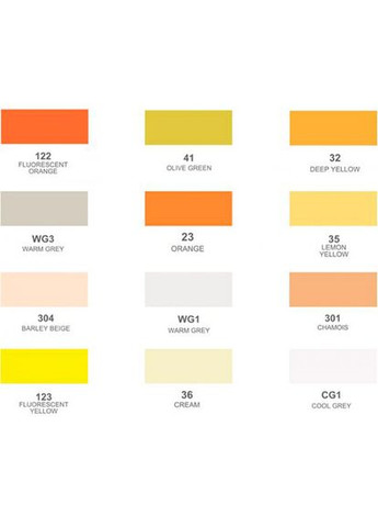 Спиртові маркери Oros ASM-03-ACS1-01 12 кольорів (LC302611) Arrtx (323125913)