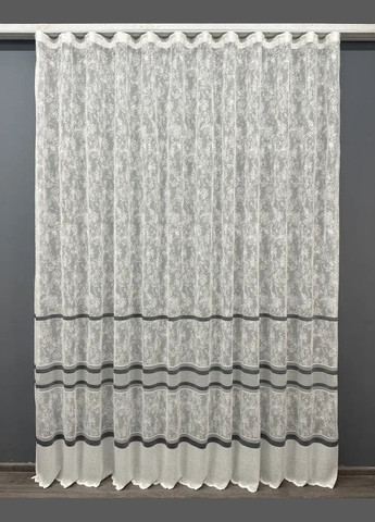 Готоваый мраморная тюль с серой полосой 300Х270 NOW BRAND (346058090)