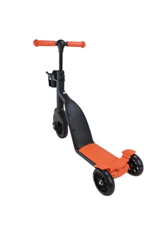 Самокат детский трехколесный велобег 2 в 1 со светом колеса EVA Extreme SC825 черно-оранжевый. No Brand (362429987)