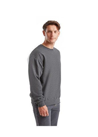 Свитшот мужской Classic set-in sweat Черный (062202036L) Fruit of the Loom (311606839)