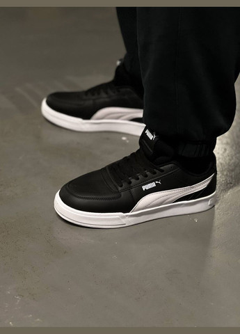 Черно-белые всесезонные кроссовки Vakko Puma CA Pro Black White