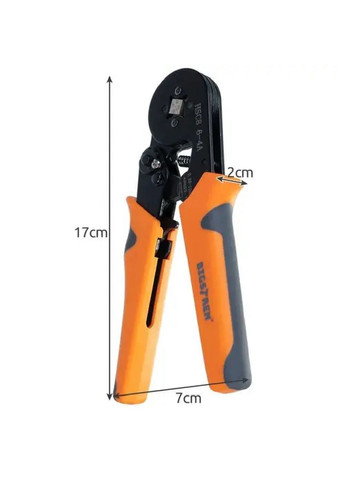 Кліщі щипці для обтиску наконечників кабелів конекторів з органайзером з наконечниками 0,25-10мм2 1200 шт. (478718-Prob) Unbranded (309146801)