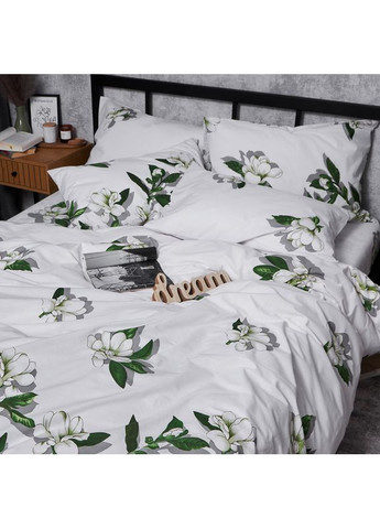 Комплект постільної білизни Бязь Gold Люкс «» King Size 220x240 наволочки 2х40х60 (MS-820007455) Moon&Star Wisteria White (356115411)