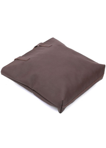 Шкіряна матова жіноча сумка 16363 Коричневий Shvigel (329146357)