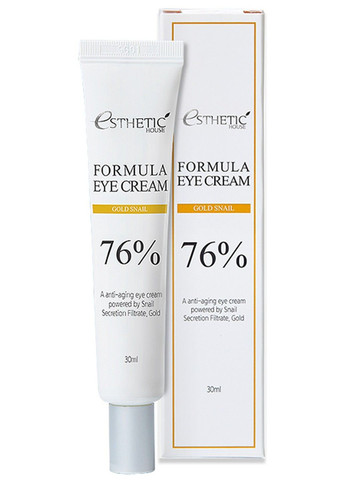 Поживний крем для шкіри навколо очей із муцином равлика Formula Eye Cream Gold Snail 76% - 30 мл Esthetic House (285813492)