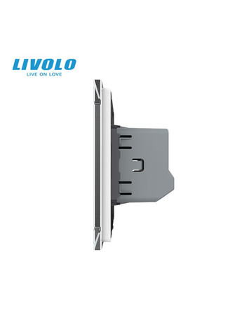 Сенсорна кнопка 1 сенсор 12/24V білий скло (VL-C701CH-11) Livolo (370970722)