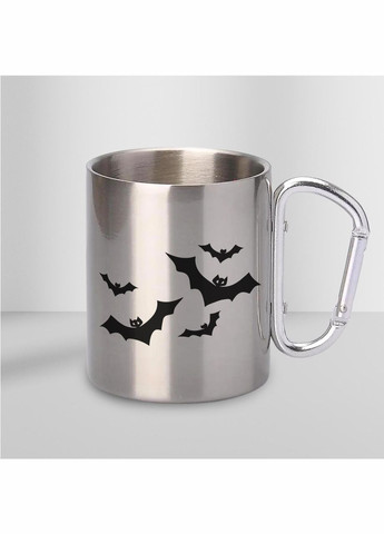 Кружка металева з карабіном "Відьми не старіють" 300 мл Срібляста No Brand (324262593)