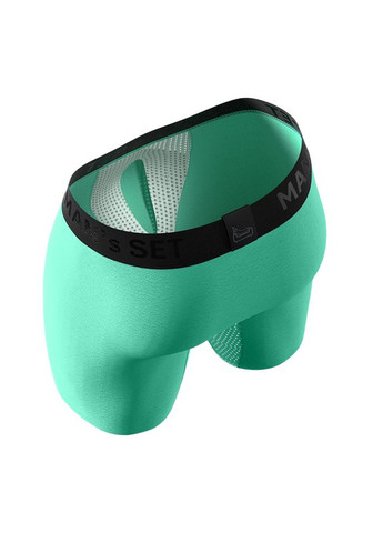 Чоловічі анатомічні боксери із бавовни з сіткою,, світло-зелений BTL140-158 MAN's SET Anatomic Long 2.0 Light, Black Series (366575425)