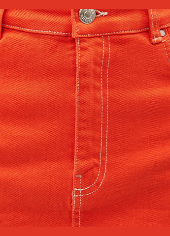 Оранжевая юбка Bershka