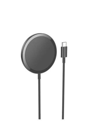 Безпровідна зарядка Magsafe для iPhone 12/13/14/15, AirPods CW52 |15W, 7.5W| Чорний Hoco (337351978)