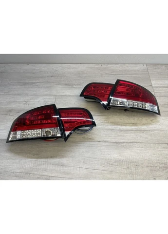 Задні ліхтарі для B7 Sedan (2004-2008) LED червоно-білі (ЦЕНА ЗА ПАРУ) Audi A4 (398178870)