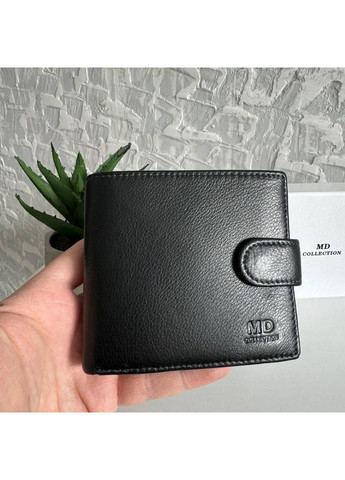 Мужской кожаный кошелек портмоне на кнопке кошелек. MD (370705631)