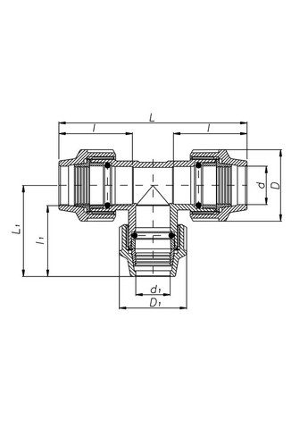 Трійник редукційний ПЕ 90 x 75 x 90 мм ITAL (316095307)