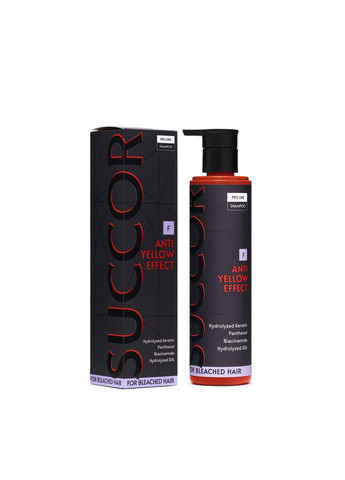 Шампунь от желтизны для осветленных волос Anti Yellow Effect Shampoo 250 мл SUCCOR (329422826)