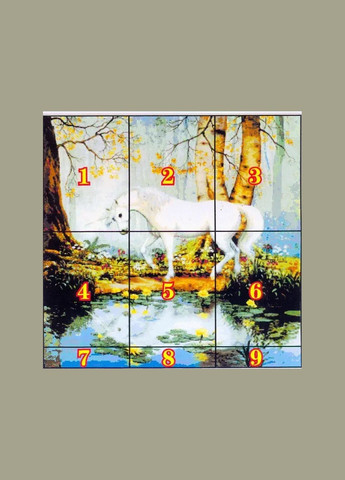 Набор для вышивания по нанесённой на канву схеме "Unicorn garden" . AIDA 14CT printed, 62*61 см Joy Sunday (313613396)