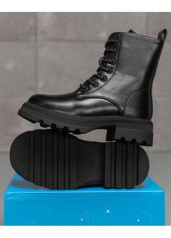 Чорні осінні зимові дитячі черевики martins black No Brand