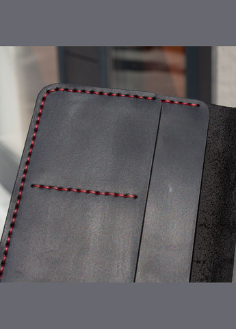 Портмоне Handy, чорний з червоною ниткою SD Leather (283299804)