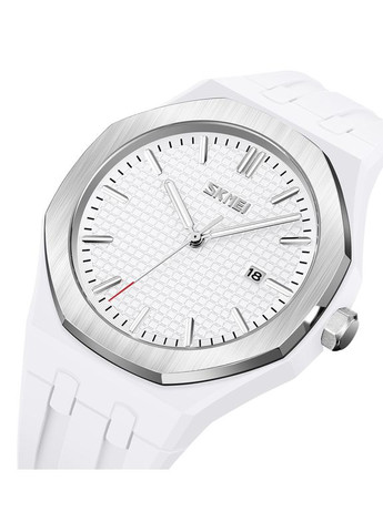 Годинник кварцовий білий з календарем для чоловіків жінок унісекс водонепроникні стильні ProDobro (367267543)