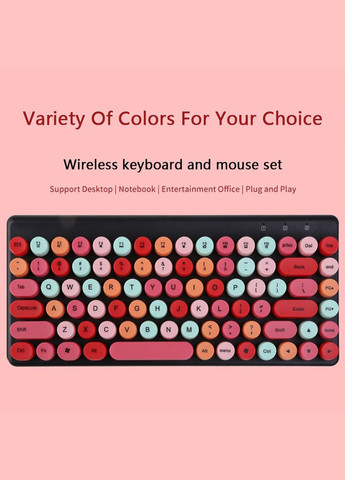 Комплект бездротовий QW02 Black, клавіатура + миша Том.М (334304989)