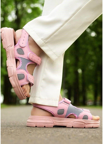 Босоніжки жіночі текстильні рожеві Gollmony (305847705)