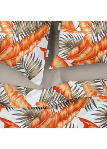 Двоспальний комплект на резинці ORANGE PALMS CS2 Ранфорс 180х220 см Cosas (307387526)
