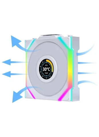 Кулер для корпуса Uni Fan SL WIRELESS LCD Reverse, 120-1 (G99.12RSLLCD1W1W.00) Lian Li (395305785)
