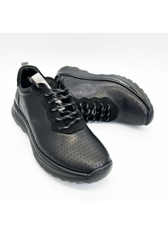 Черные летние кроссовки (р) кожа 0-2-2-8459 Stepter