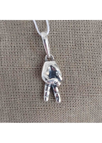 Кулон знак Перемоги зі срібла No Brand (371770621)