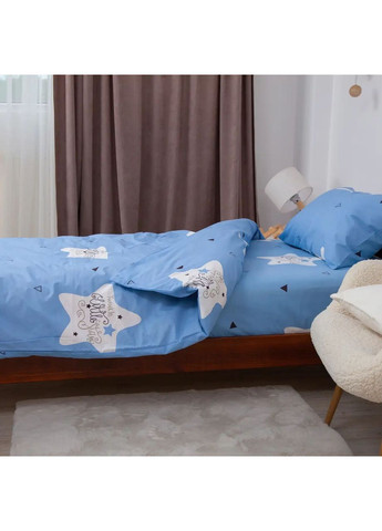 Подростковый комплект постельного белья Бязь с наволочкой 50*70 см, Мерцающая звездочка Синий (22360150215) ТЕП (365851817)